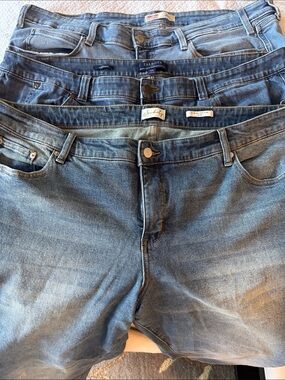 Bundle of Three Pairs of Boyfriend Denim Jeans - Levi’s, Talbots, Wonderly